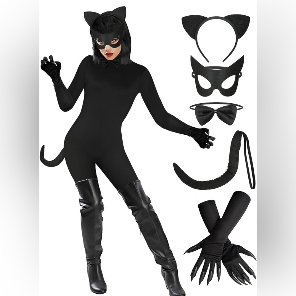 Halloween - Cat woman Costume Set